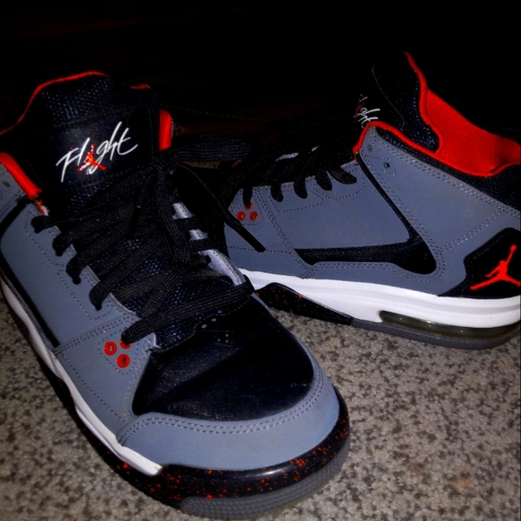 Jordan Shoes - Jordan flights size 7 orange gray and black